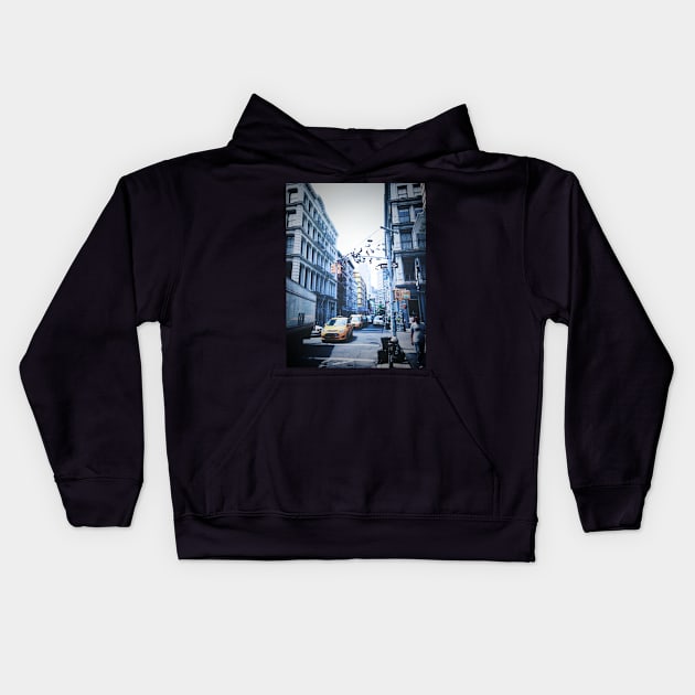 City Life, Soho Kids Hoodie by Tess Salazar Espinoza